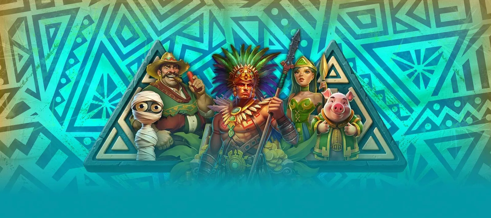 Slotspice Casino välkomsterbjudande med aztekiskt tempel, guldmynt och en spelhjul